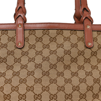Gucci Monogram Small Craft Tote Brown 8 of 10