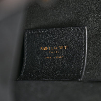 Saint Laurent Calfskin Toy Shopping Tote Black 6 of 10