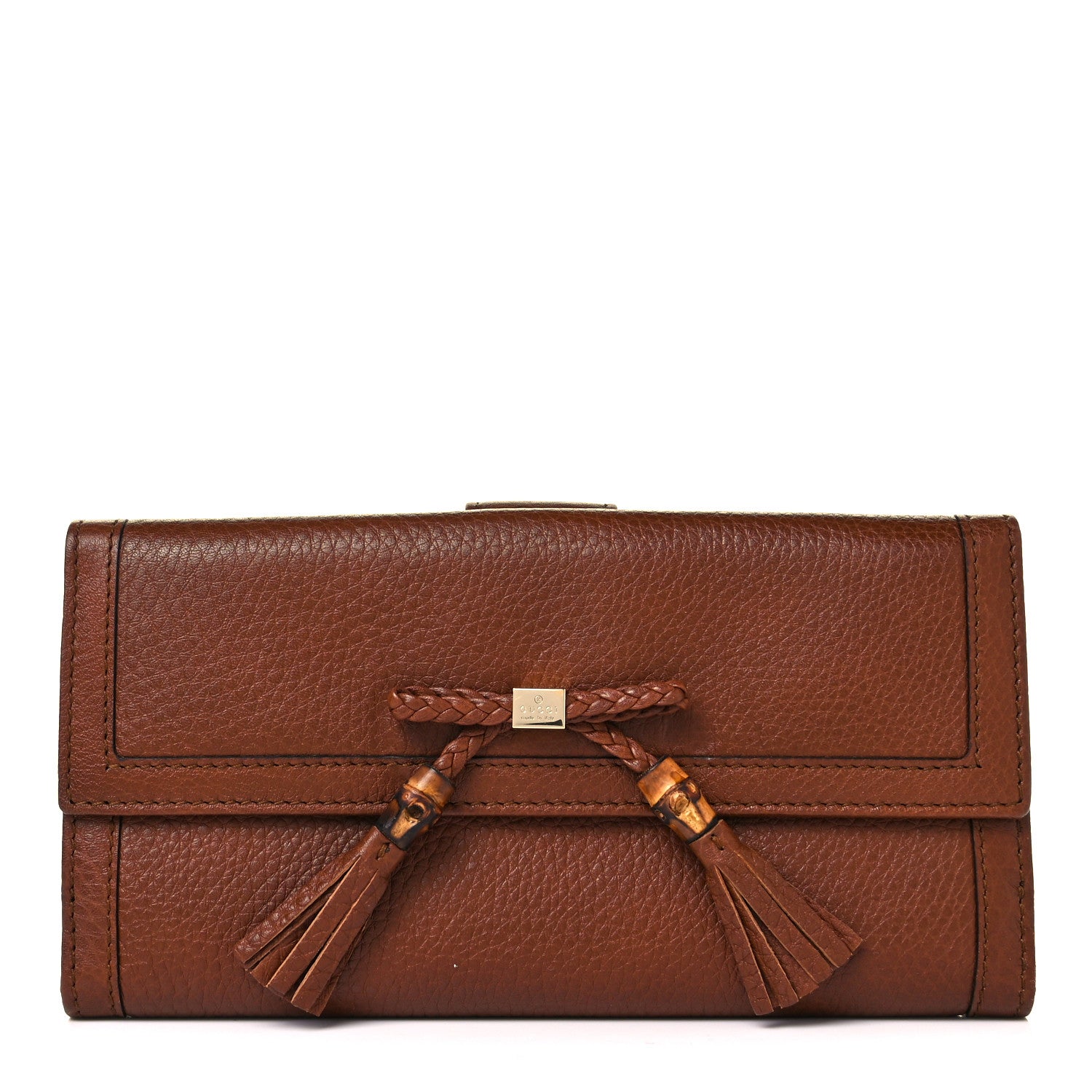 Gucci Cellarius Calfskin Bella Continental Wallet Cuir 2 of 15