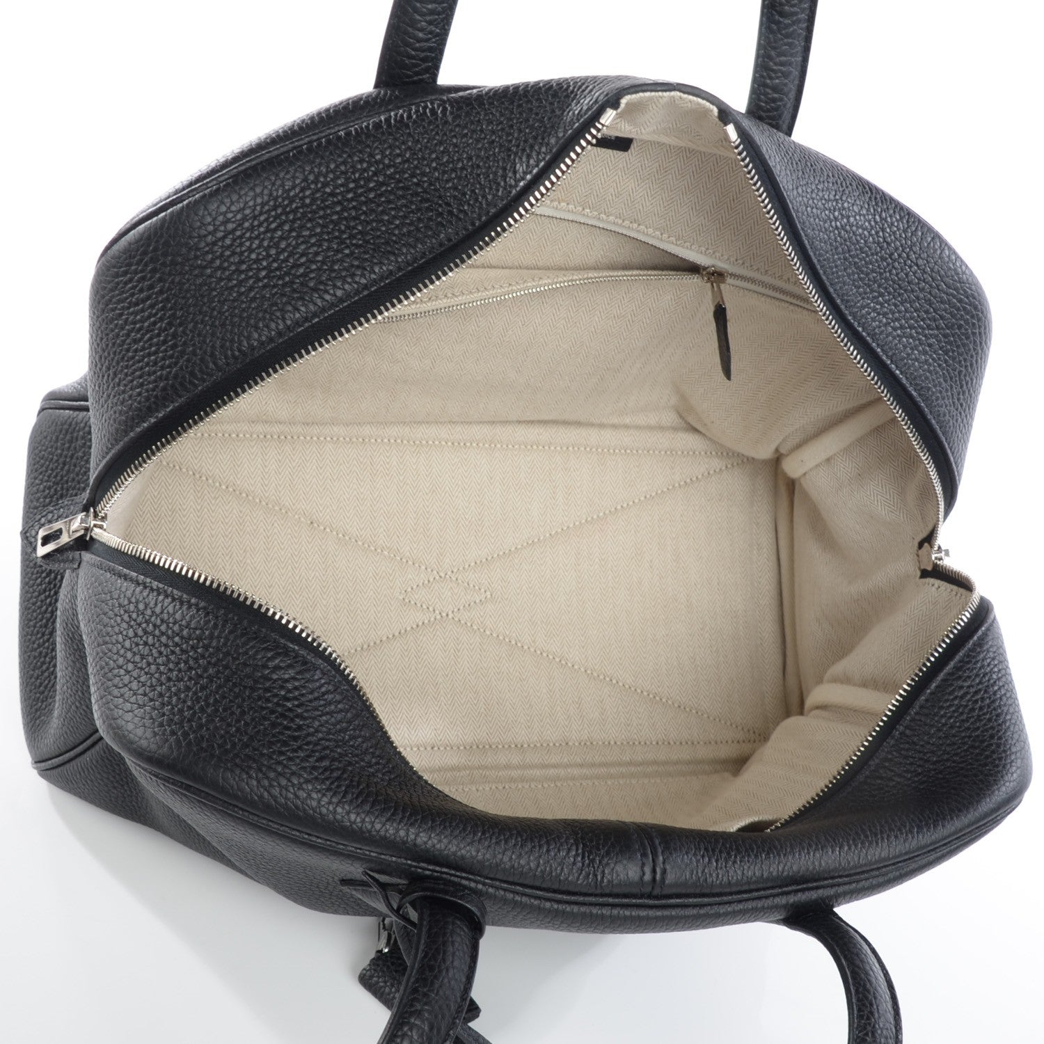 Hermes Taurillon Clemence Victoria II 35 Black 10 of 14