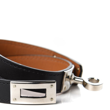 Hermes Chamonix Kelly Double Tour Bracelet XS Black 7 of 9