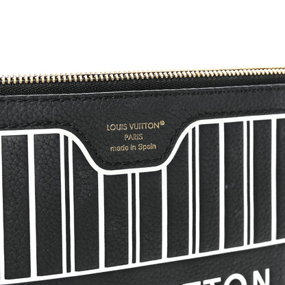 Louis Vuitton Calfskin Neverfull Inside Out MM Pochette Black 6 of 6