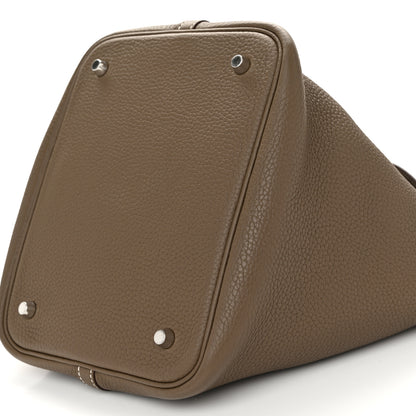 Hermes Taurillon Clemence Picotin Lock 22 MM Etoupe 10 of 10