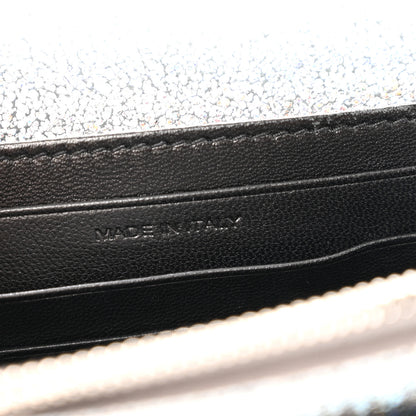Saint Laurent Metallic Crackled Calfskin Monogram Sunset Chain Wallet Star Light 7 of 13