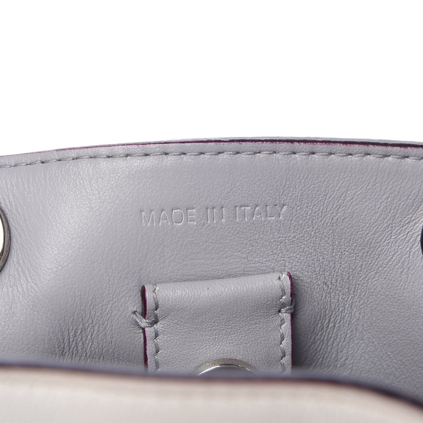 Calfskin Small Diorissimo White Grey