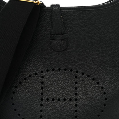 Hermes Taurillon Clemence Evelyne III PM Black 8 of 11