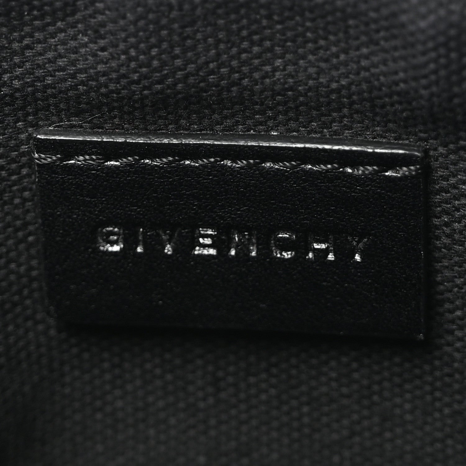 Givenchy Texutured Coated Canvas Rottweiler Print Medium Cosmetic Pouch Black 6 of 6