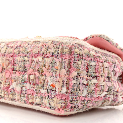 Chanel Tweed Braid Mini Flap White Pink 10 of 11