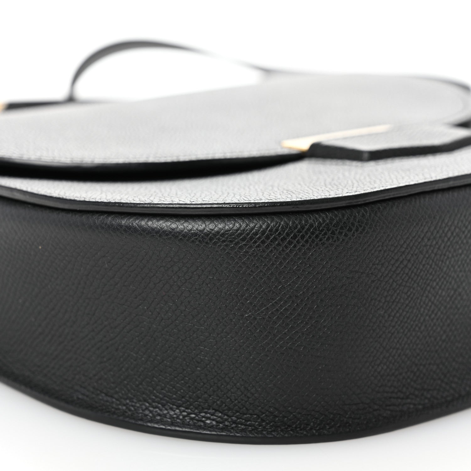 Celine Grained Calfskin Compact Trotteur Black 9 of 10