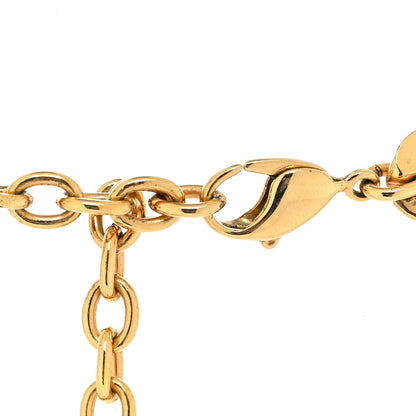 Christian Dior Metal Danseuse Etoile Chain Choker Necklace Gold 4 of 5