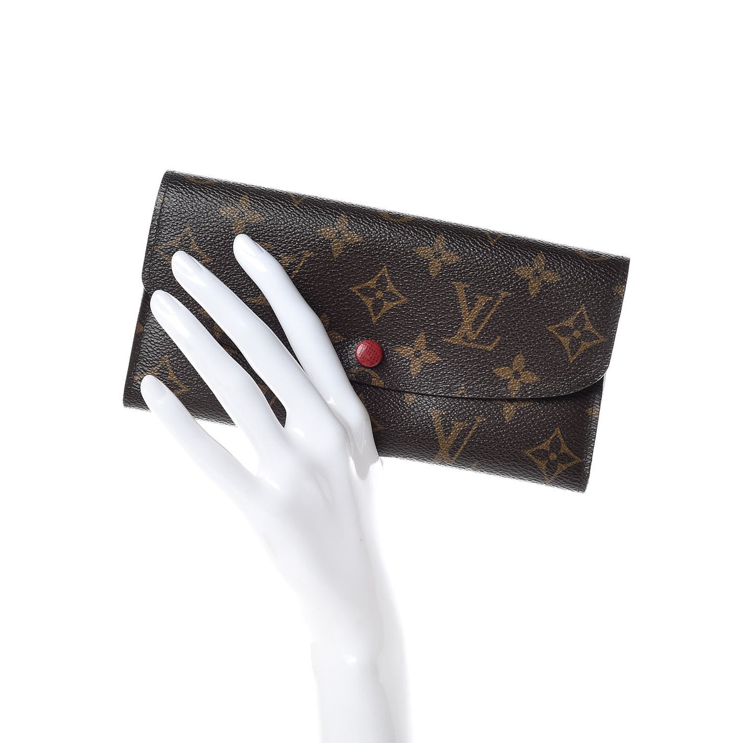 Monogram Emilie Wallet Red
