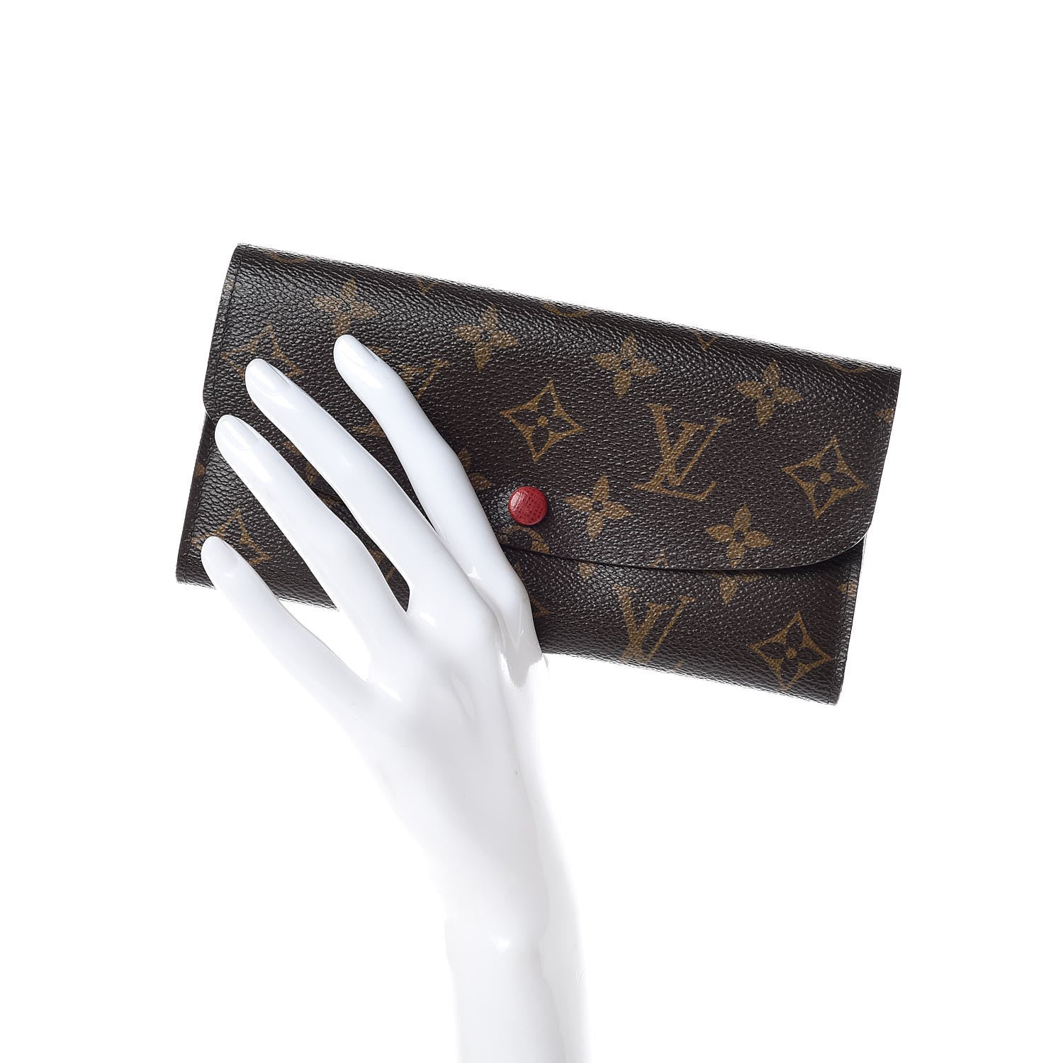 Louis Vuitton Monogram Emilie Wallet Red 2 of 14