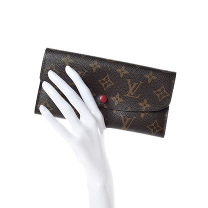 Louis Vuitton Monogram Emilie Wallet Red 2 of 14