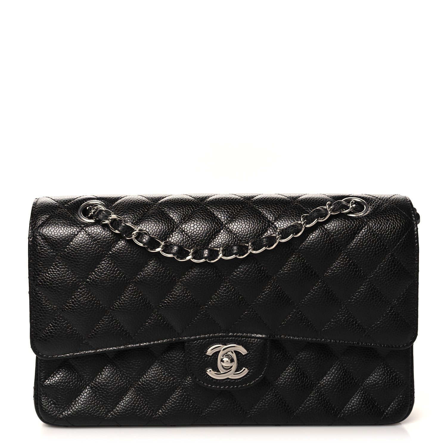 Chanel Caviar Quilted Medium Double Flap Black 1 of 10