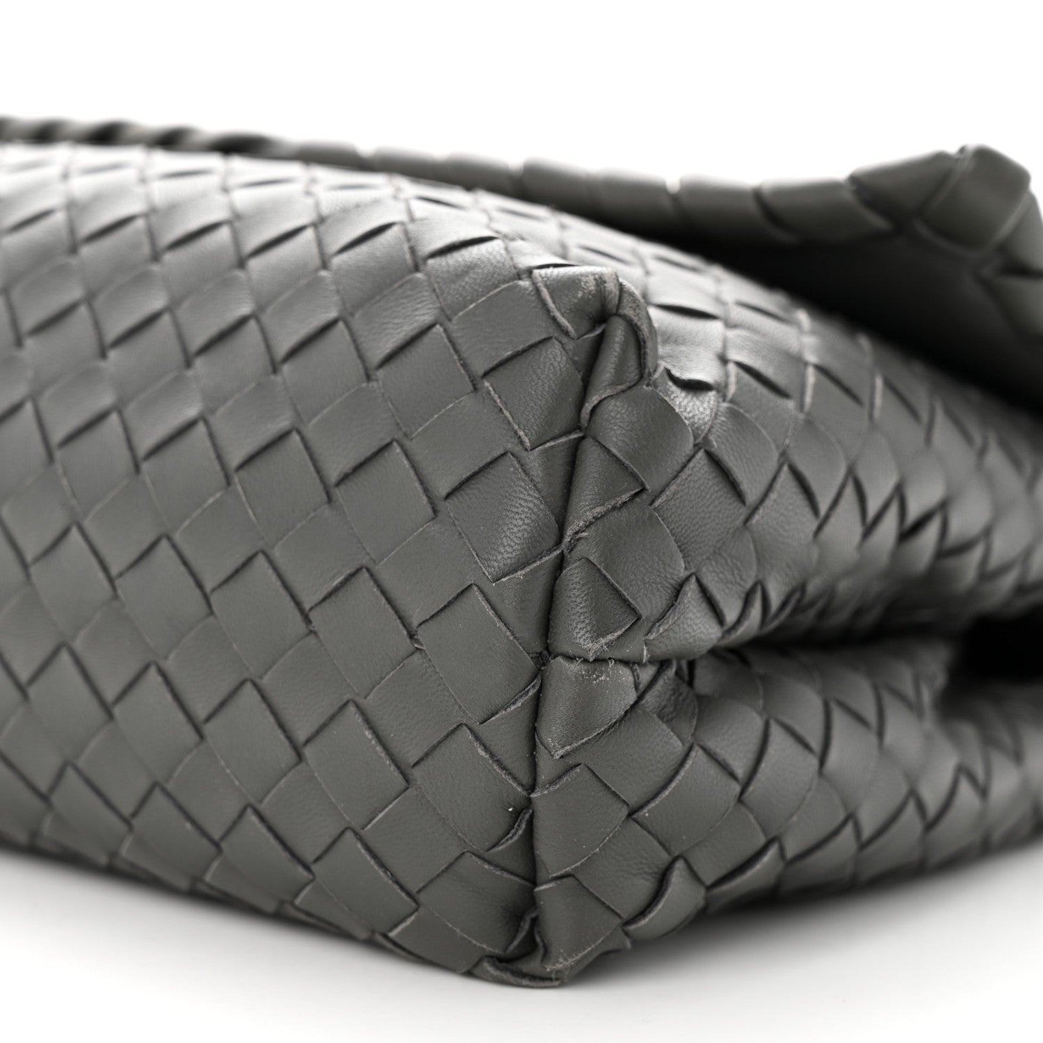 Bottega Veneta Nappa Intrecciato Medium Olimpia Bag Steel 10 of 12