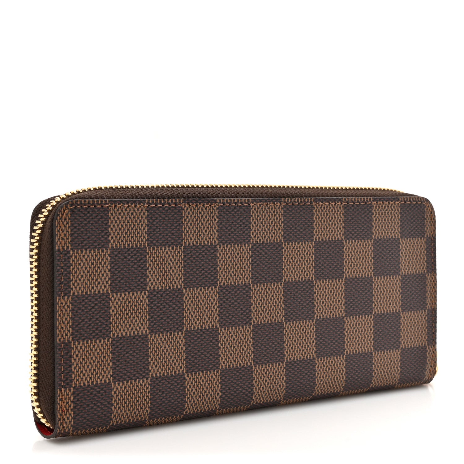 Louis Vuitton Damier Ebene Clemence Wallet Cherry 3 of 8