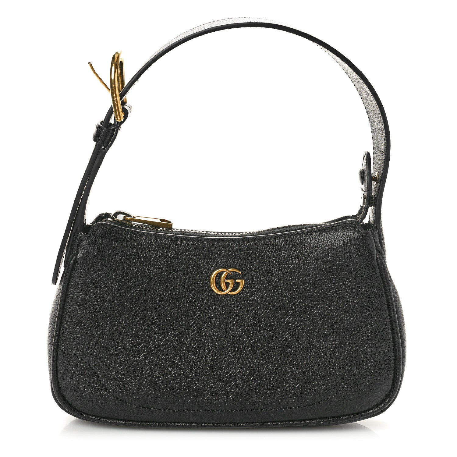 Gucci Goatskin Mini Aphrodite Shoulder Bag Black 1 of 11