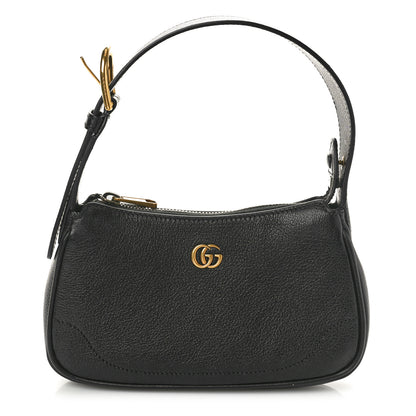 Gucci Goatskin Mini Aphrodite Shoulder Bag Black 1 of 11