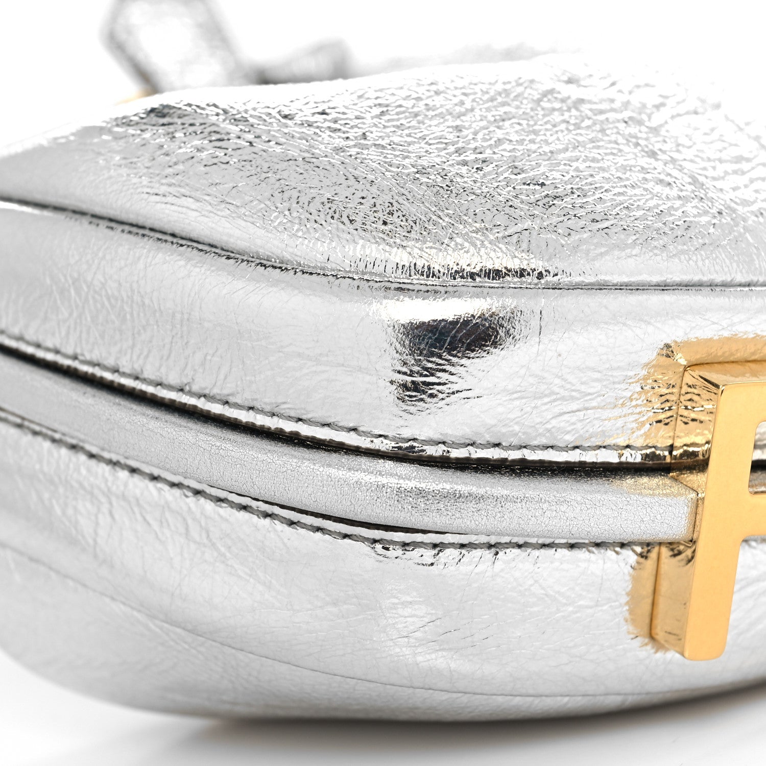 Fendi Rock Millenium Nano Fendigraphy Hobo Charm Argento 8 of 10