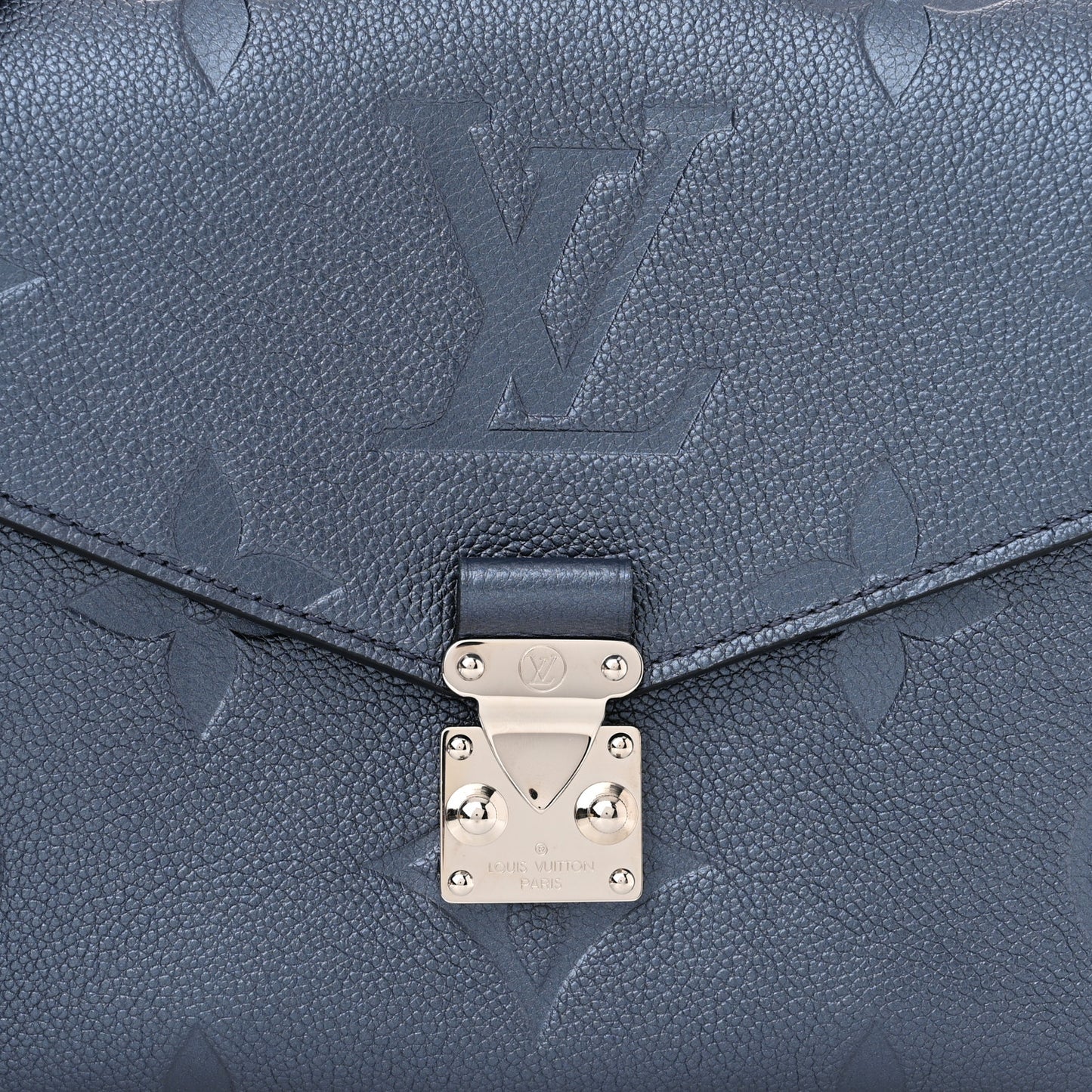 Metallic Empreinte Monogram Giant Pochette Metis Navy Nacre