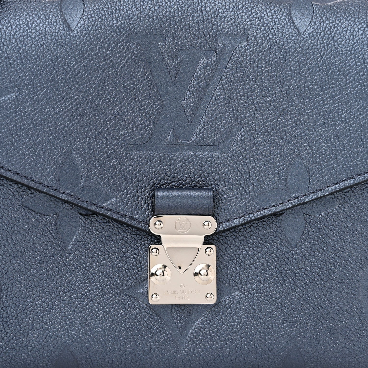 Louis Vuitton Metallic Empreinte Monogram Giant Pochette Metis Navy Nacre 7 of 10