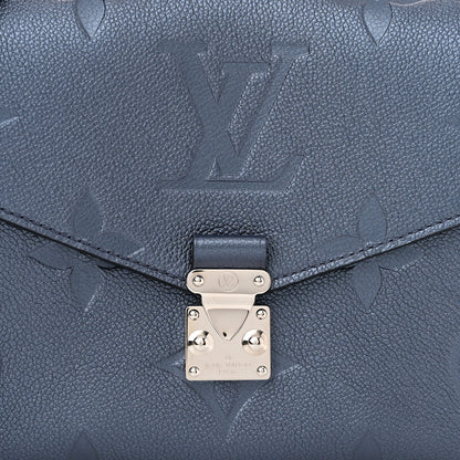 Louis Vuitton Metallic Empreinte Monogram Giant Pochette Metis Navy Nacre 7 of 10