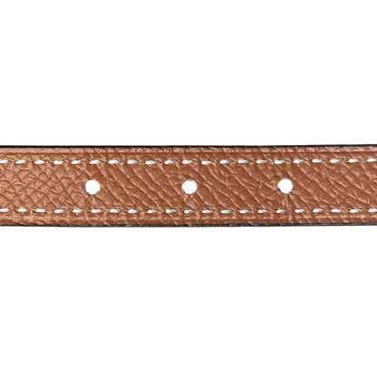Hermes Swift Epsom 13mm Mini Laquee Reversible Belt 90 Black Gold 5 of 7