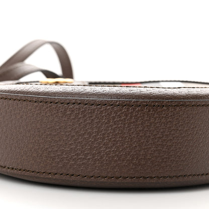 Gucci GG Supreme Monogram Equestrian Web Mini Ophidia Round Shoulder Bag Brown 9 of 11