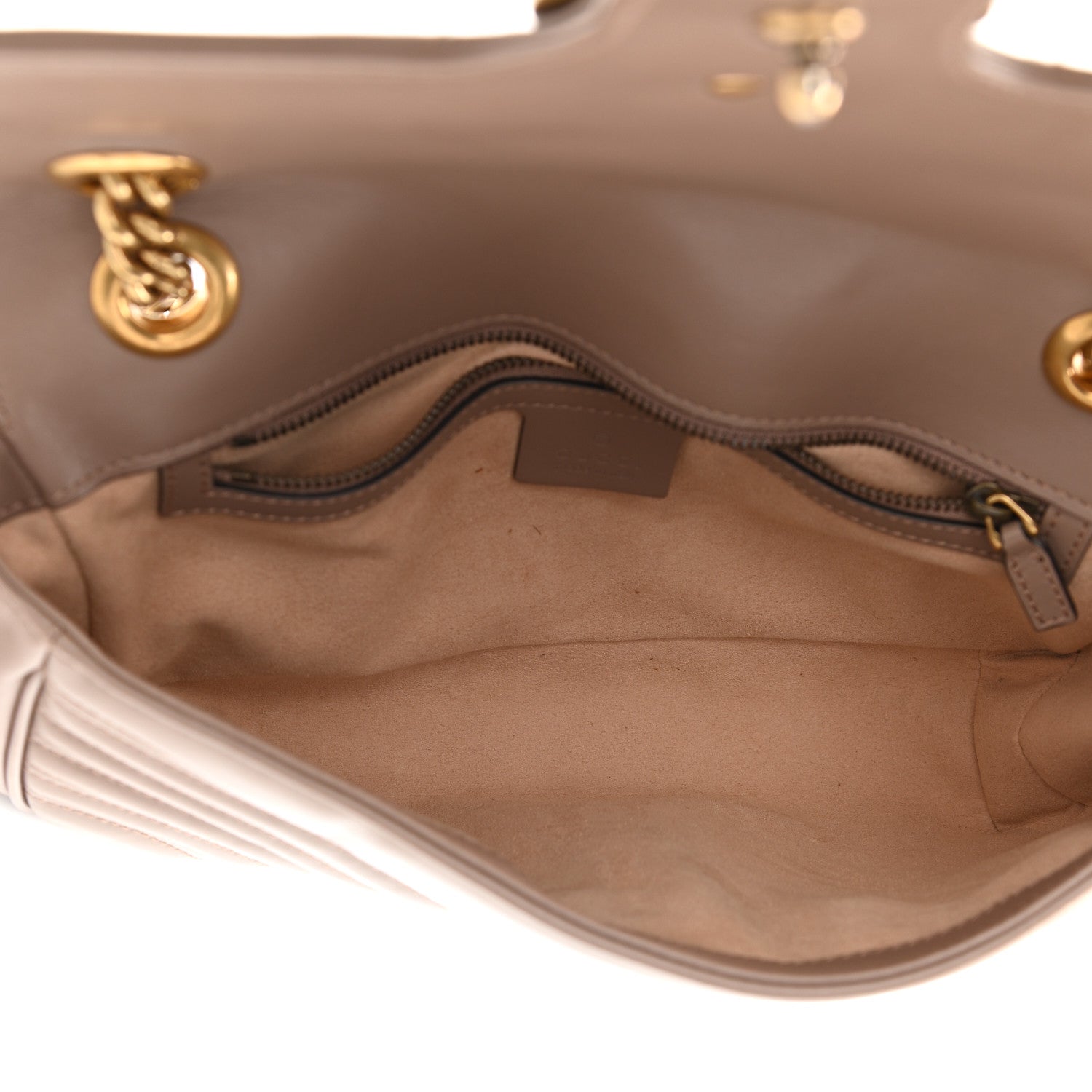Gucci Calfskin Matelasse Small GG Marmont Shoulder Bag Porcelain Rose 5 of 15