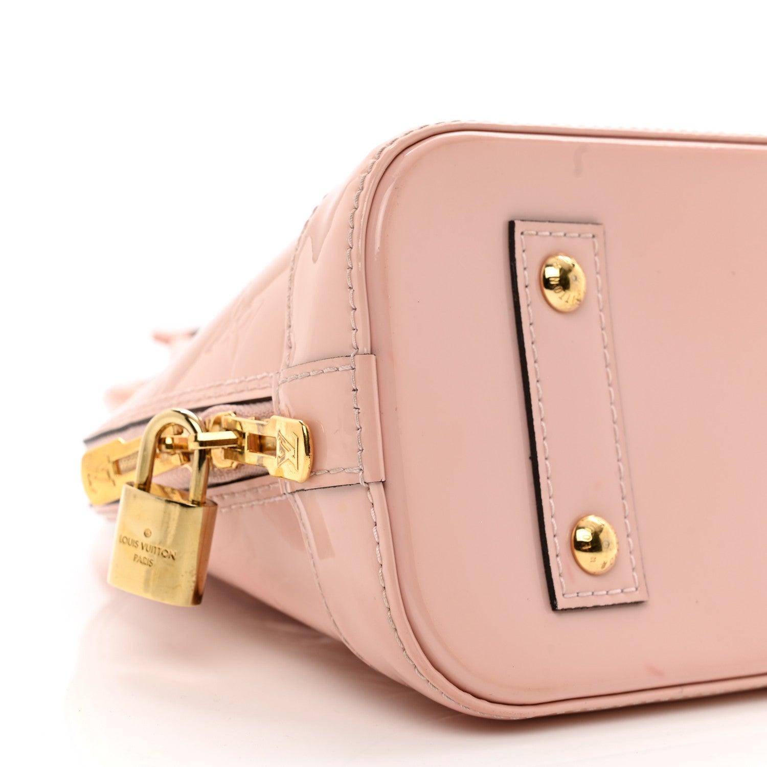 Louis Vuitton Vernis Alma BB Rose Ballerine 8 of 12