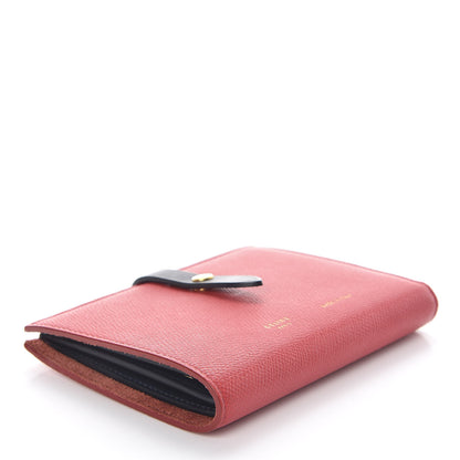 Celine Grained Calfskin Medium Multifunction Strap Wallet Coquelicot 4 of 10