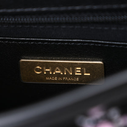 Chanel Tweed Calfskin School Memory Mini Top Handle Flap Black Pink White 6 of 10