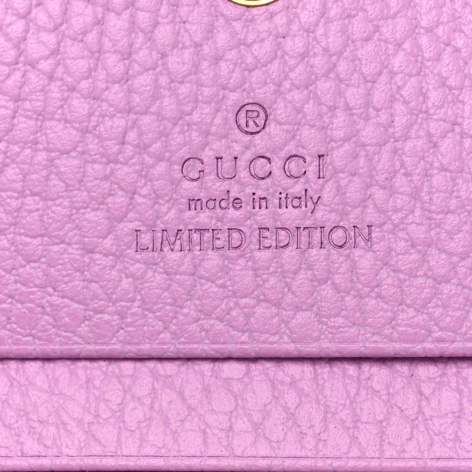 Gucci Dollar Calfskin Bosco Card Case Wallet Malva 7 of 11