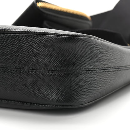 Prada Saffiano Lux Re-Edition 2005 Shoulder Bag Black 10 of 10
