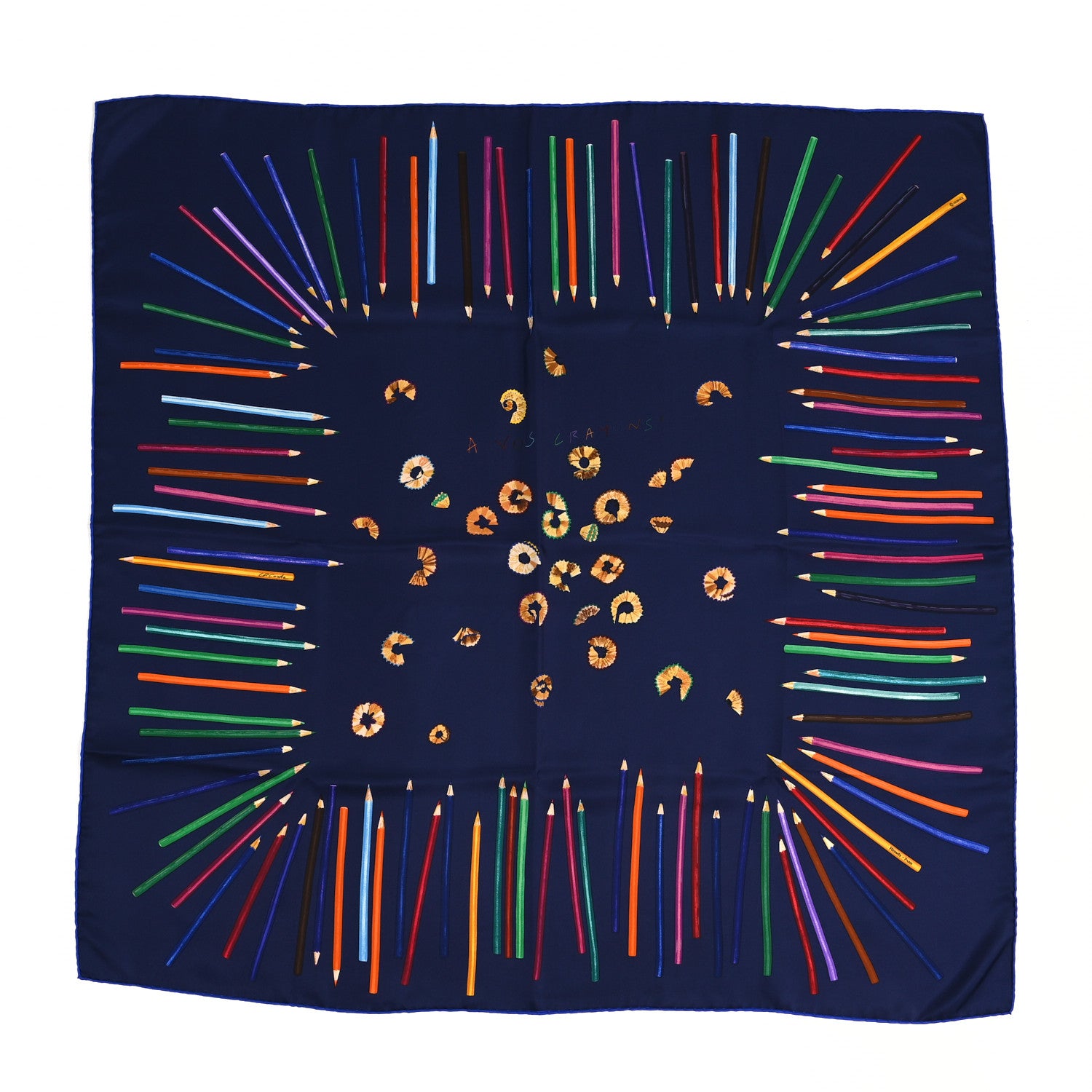 Hermes Silk A Vos Crayons Scarf 90 1 of 4
