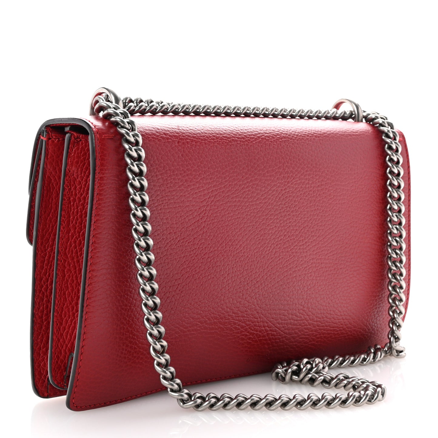 Dollar Calfskin Swarovski Crystal Small Dionysus Shoulder Bag Hibiscus Red