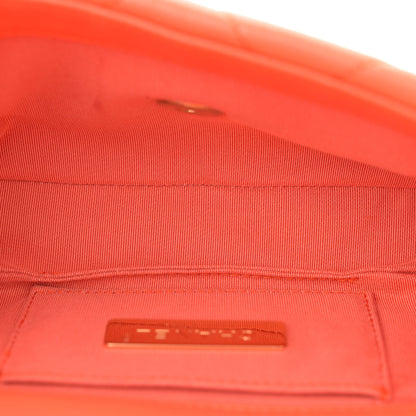 Chanel Lambskin Quilted Chanel 19 Waist Bag Orange 5 of 13
