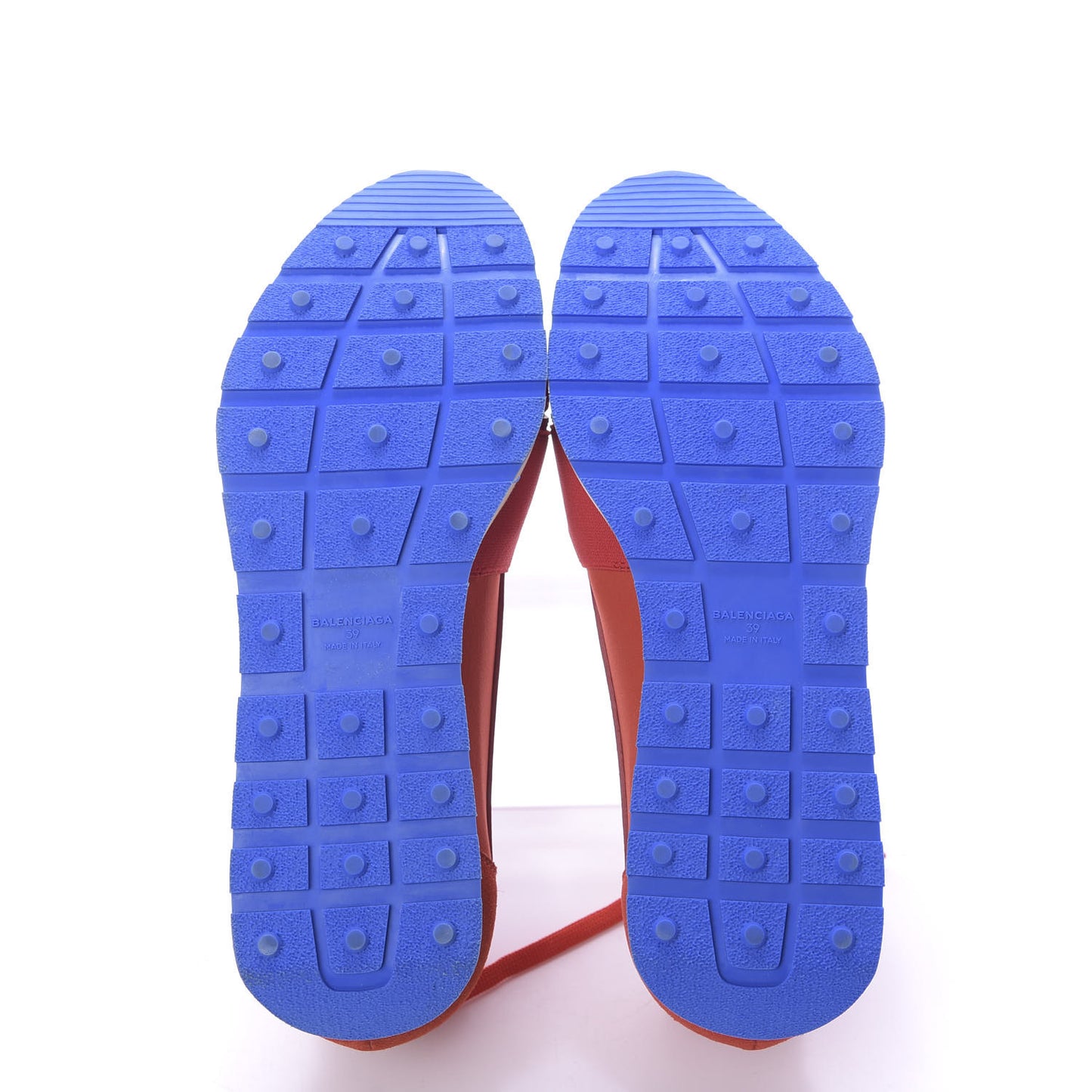Mesh Calfskin Neoprene Suede Womens Race Runner Sneakers 39 Rouge