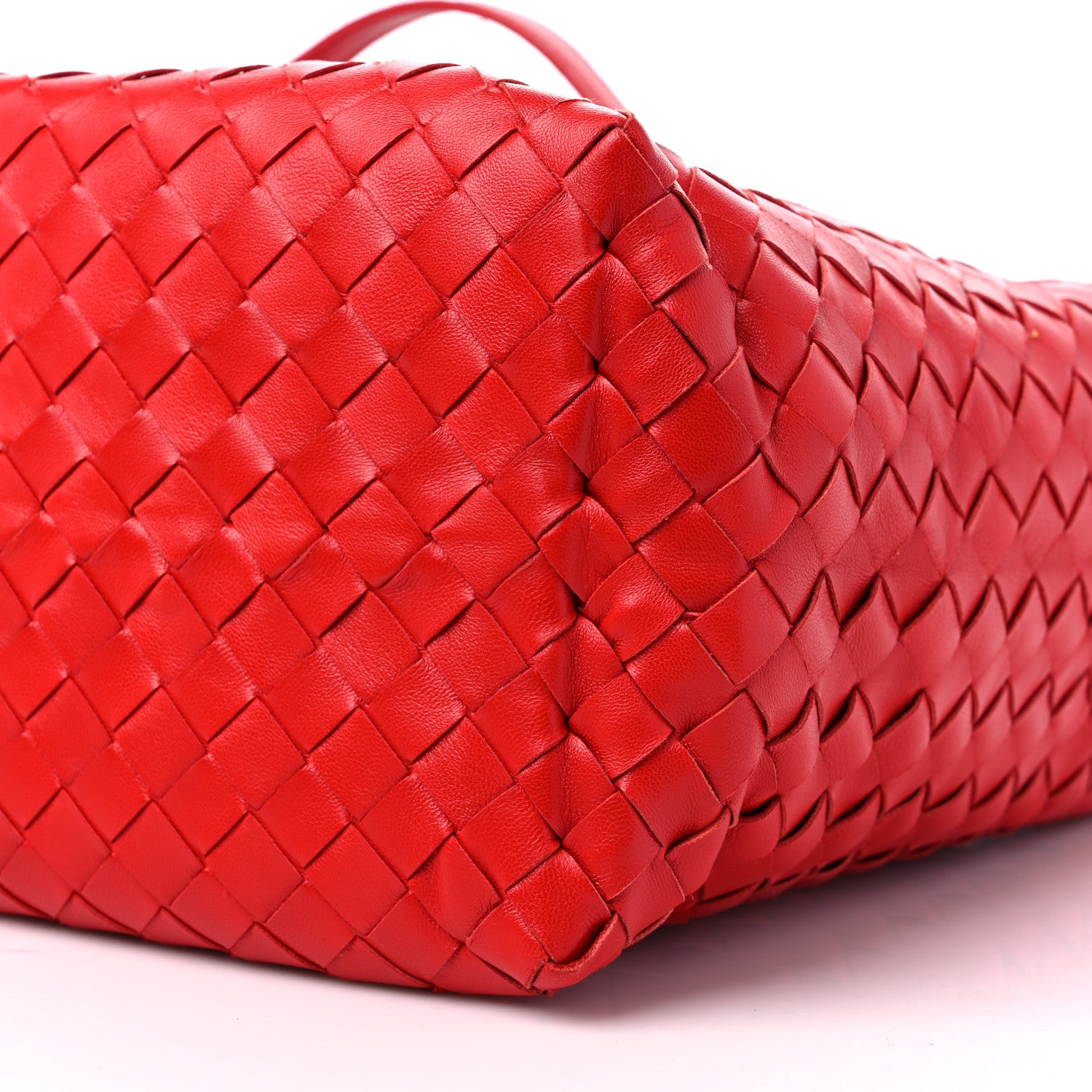 Bottega Veneta Nappa Intrecciato Garda Bag Red 7 of 9