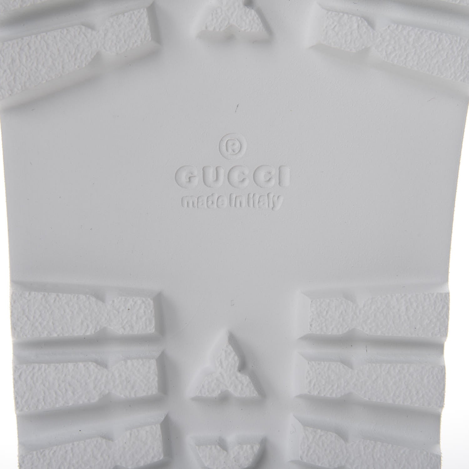 Gucci Rubber Web Mens Lug Sole Slide Sandals 9 Great White Green Red 8 of 10