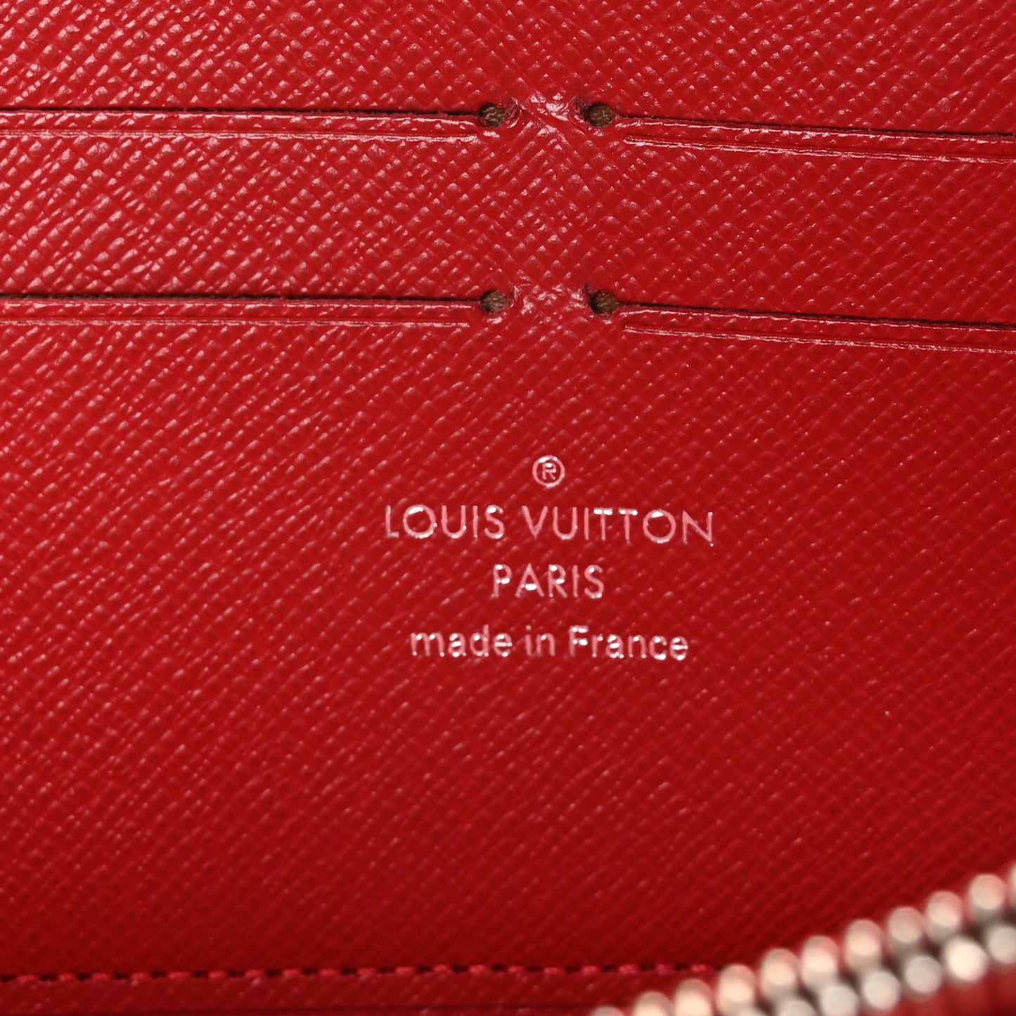 Epi Zippy Wallet Rouge