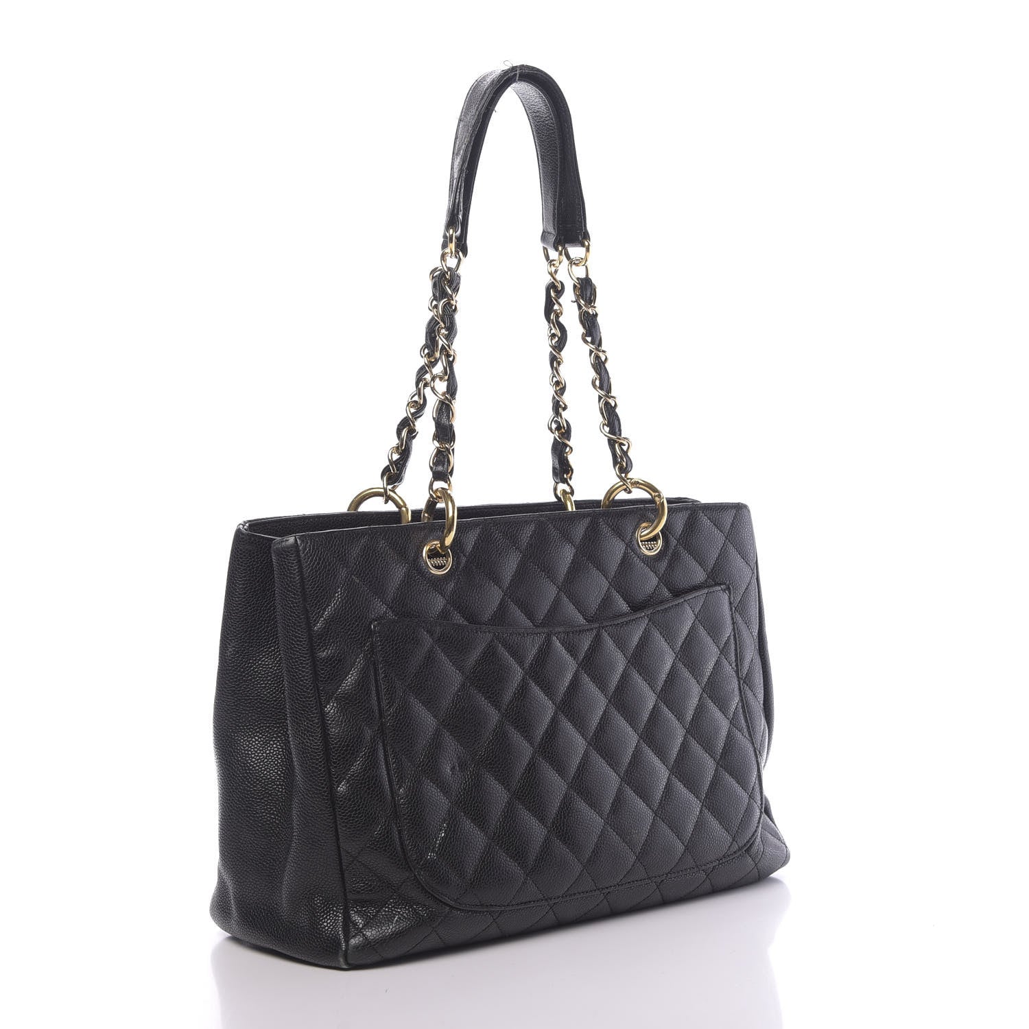 Chanel Caviar Quilted Grand Shopping Tote GST Black 3 of 16