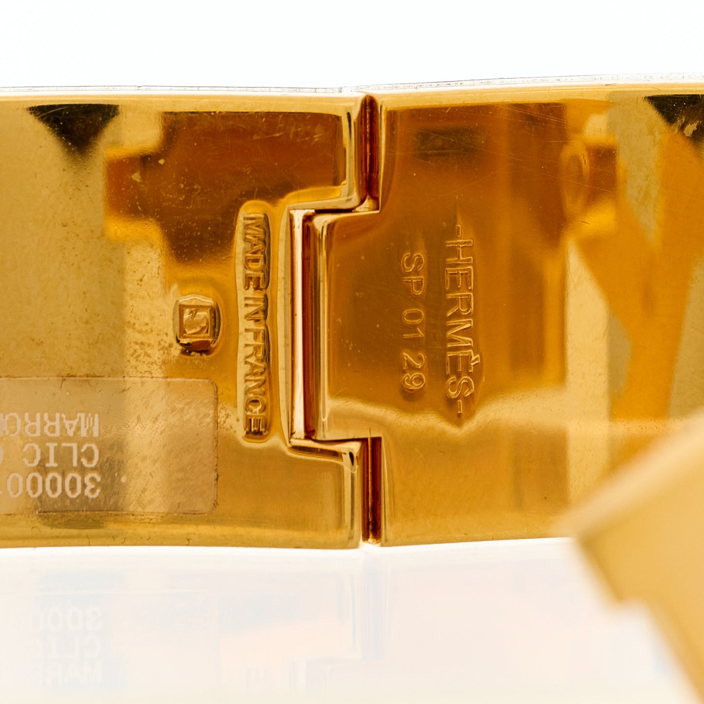 Enamel Wide Clic Clac H Bracelet PM Marron Glace