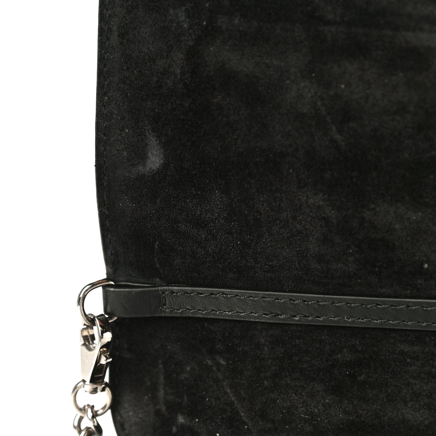 Calfskin Love RubyLou Clutch Black