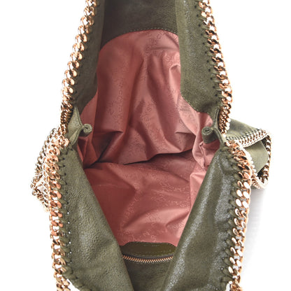 Stella McCartney Shaggy Deer Small Falabella Fold Over Tote Olive 5 of 7