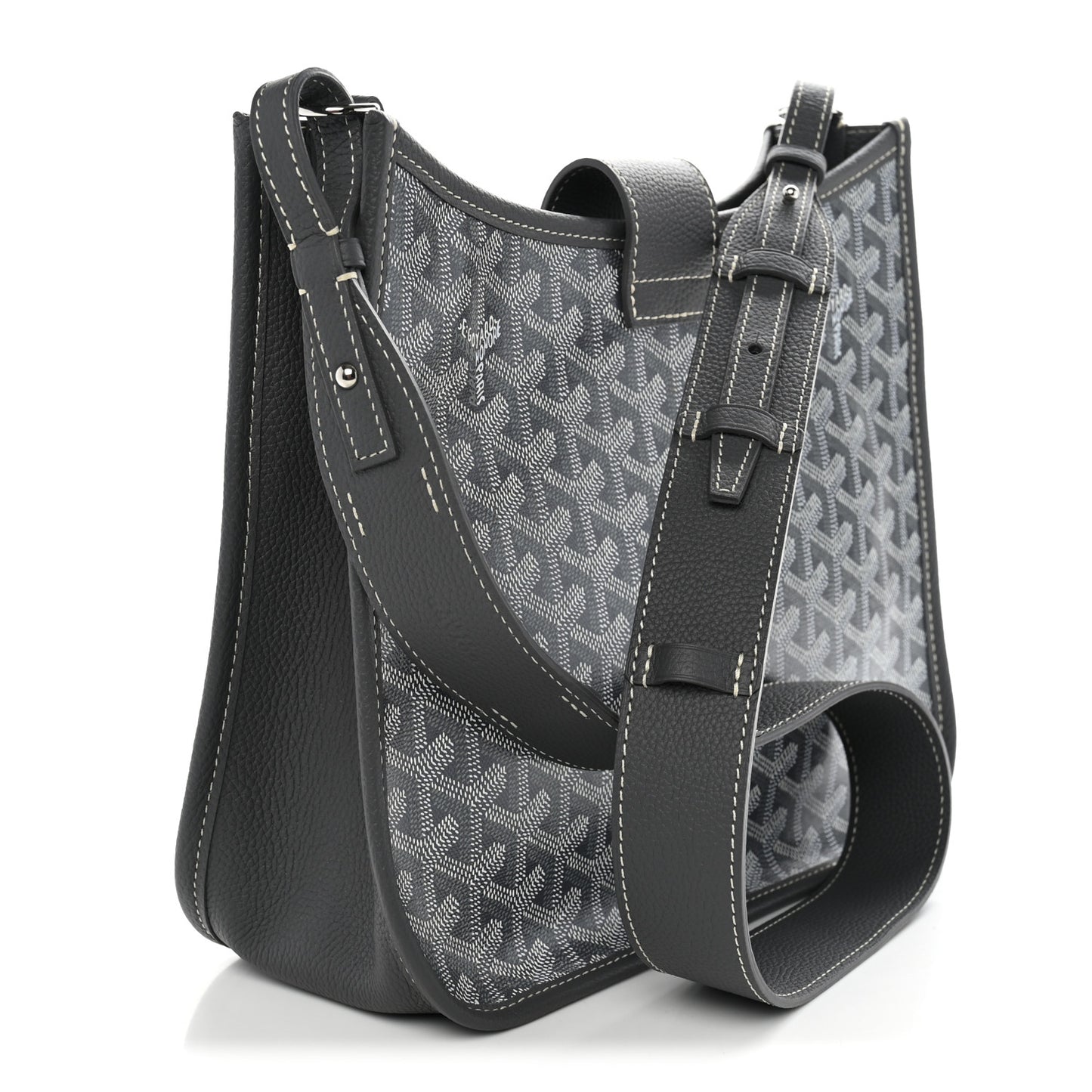 Goyardine Musette PM Bag Grey