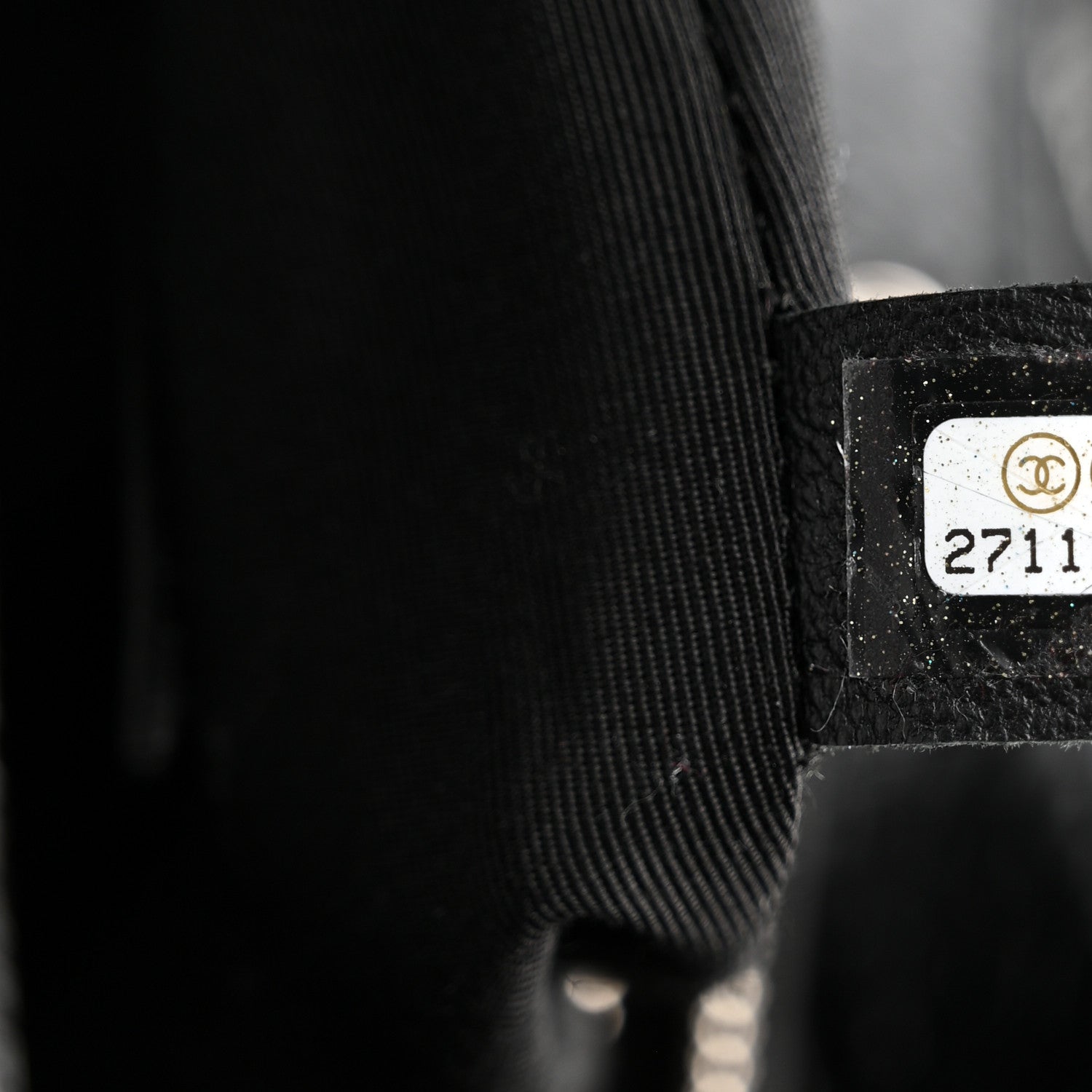 Chanel Glazed Calfskin Chevron Stitched Large 31 Shopping Bag Black Multicolor 6 of 9