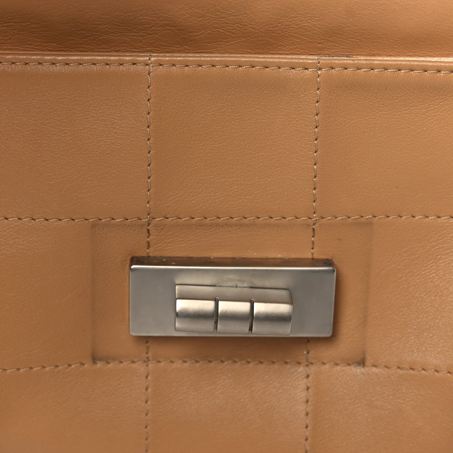 Chanel Lambskin Mademoiselle Chocolate Bar Shoulder Bag Beige 11 of 12