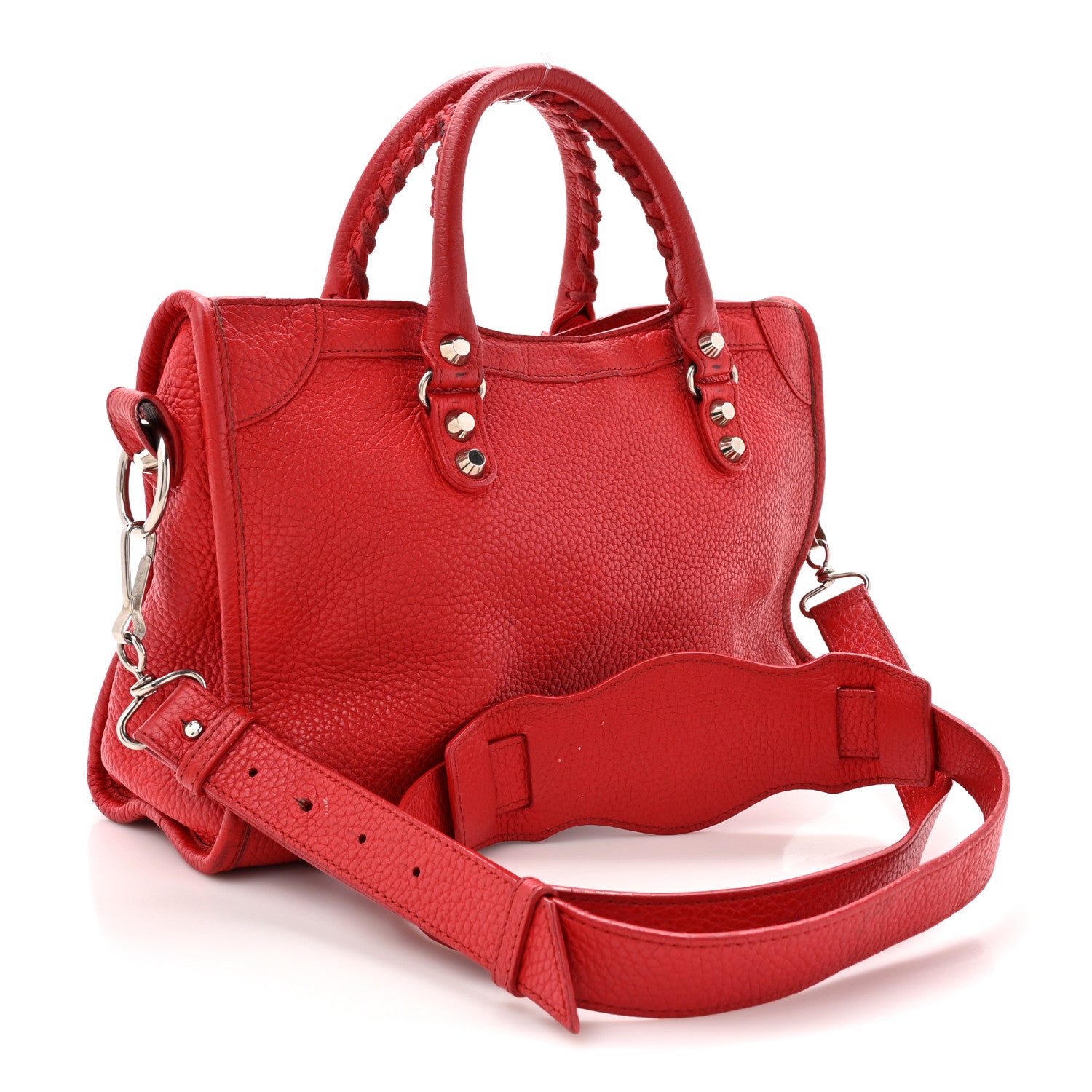 Balenciaga Vibrato Calfskin Classic Silver Hardware S City Rouge Cerise 3 of 16