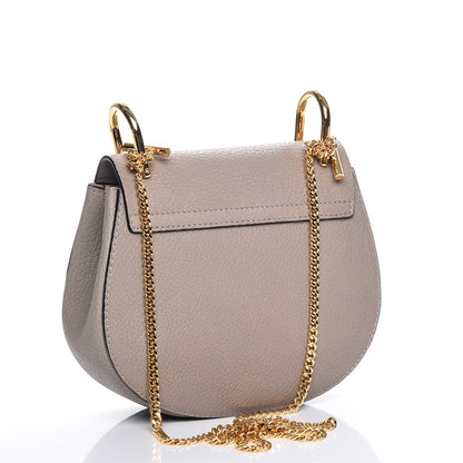 Chloe Grained Lambskin Mini Drew Shoulder Bag Motty Grey 3 of 7
